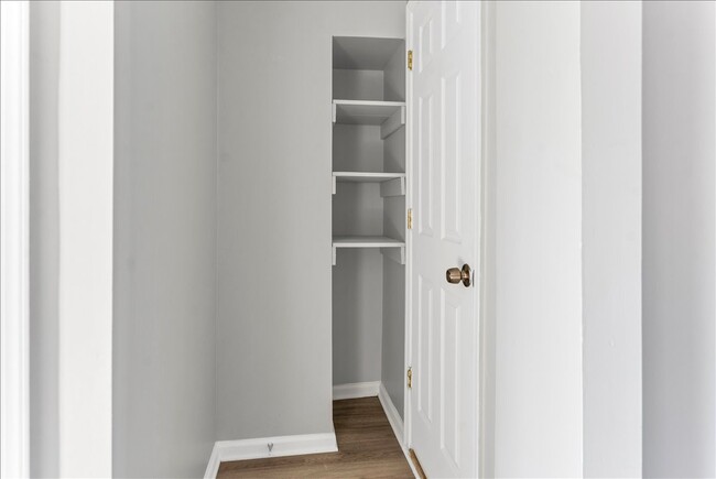 Hallway shelves - 1109 Meridene Dr