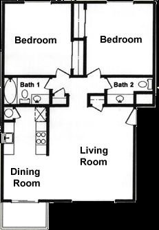 2BR/1.5BA - Ash Street Apartments