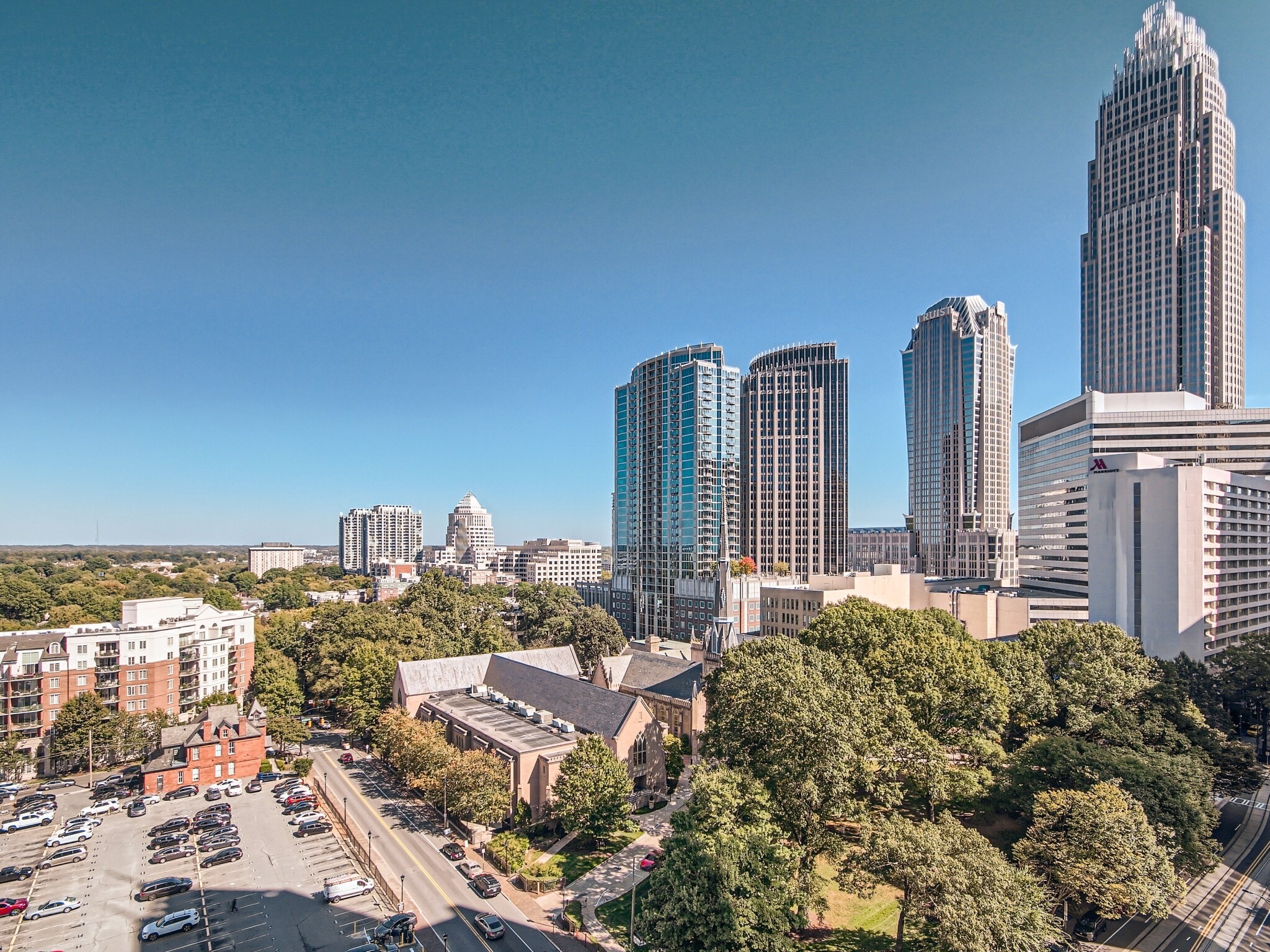Views form balcony - 333 W Trade St