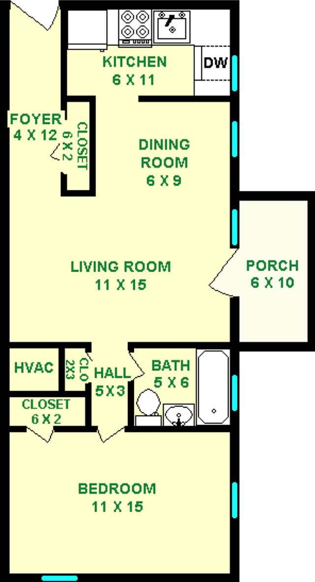 Floorplan - The Flats on Penn