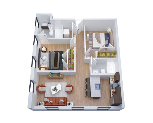 Floorplan - Peanut Factory Flats