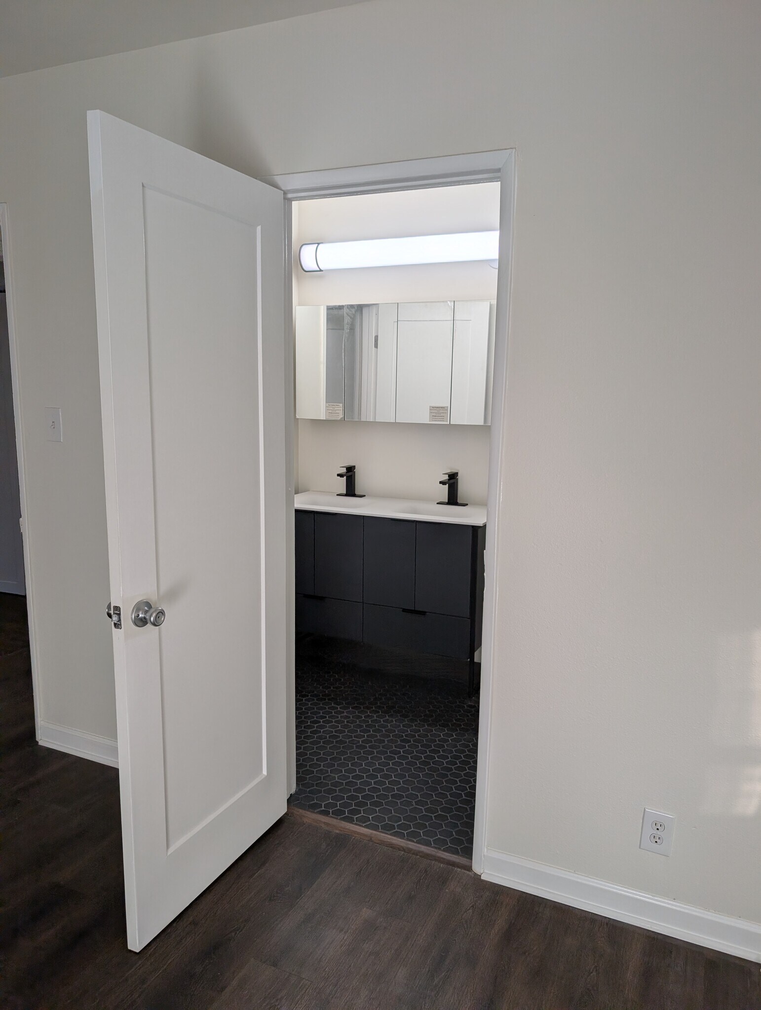 Unit B - MBR Bathroom doorway - 5011 Stacy St