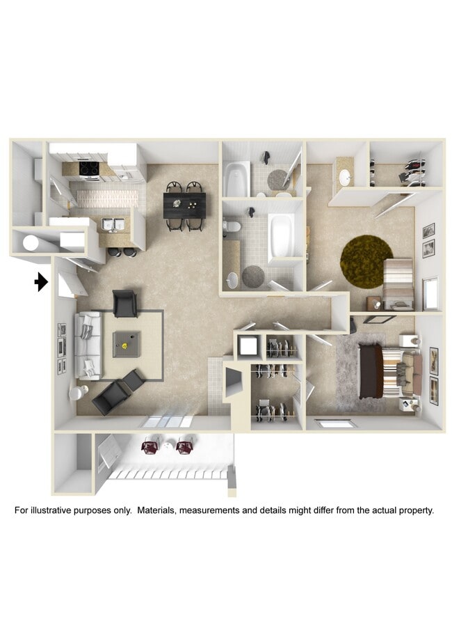 Floorplan - The Woodlands Apartment Homes