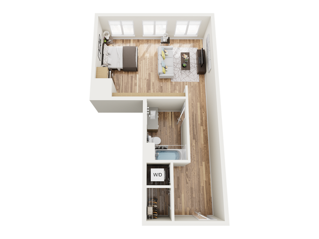 S4- Studio Floor Plan - Green Leaf Shoreline