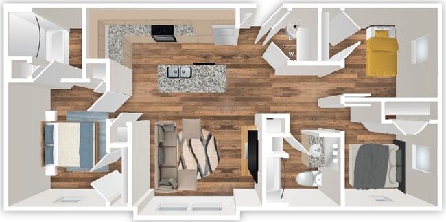 Floorplan - June West Apartments