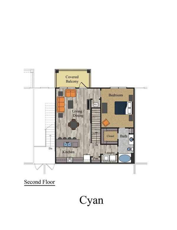 Floorplan - Meridian Park Apartments