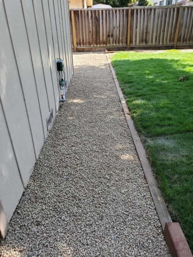Backyard walkway - 627 Timberpine Ave