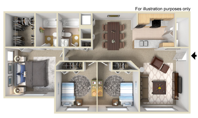 Floorplan - Clipper Bay Apartments