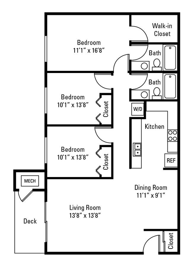 Floorplan - Village of Westover Apartment Homes