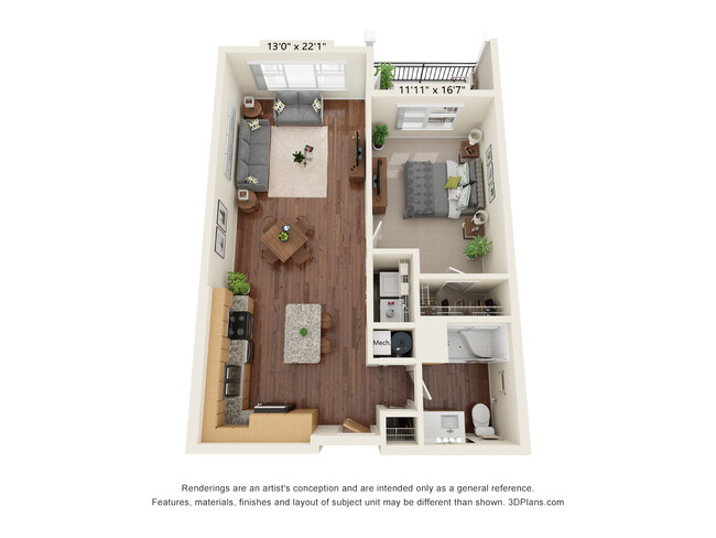 Floorplan - Haven at Congaree Pointe 55+ Apartments