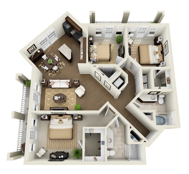 Floorplan - ZZZFountains at Mooresville Town Square