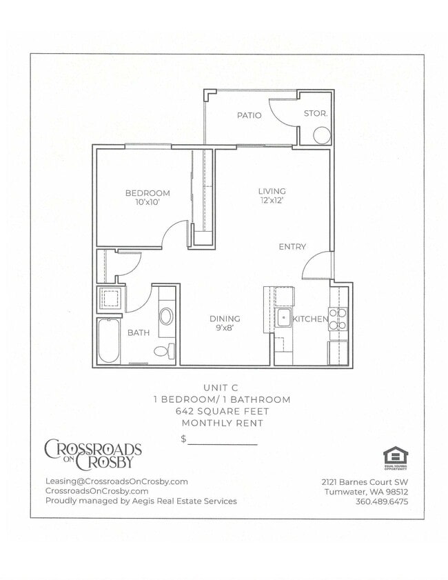 Floorplan - Crossroads on Crosby