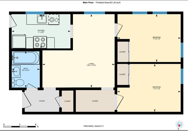 Floorplan - 2620 Hillegass Ave.