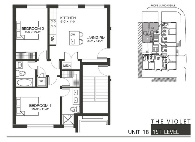 1st Floor - Unit 1B - The Violet