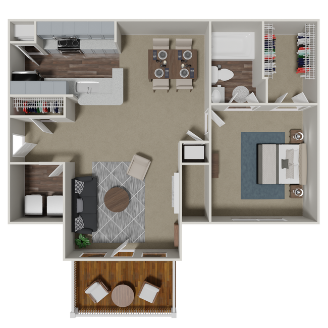 Floorplan - Crestmark Apartment Homes