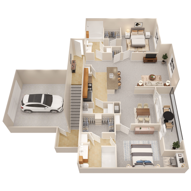 Floorplan - The Fountains of Conroe Apartment Homes