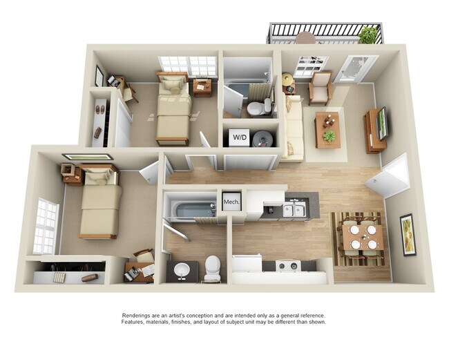 B1U Two Bedrooms - Ascension at Ironwood