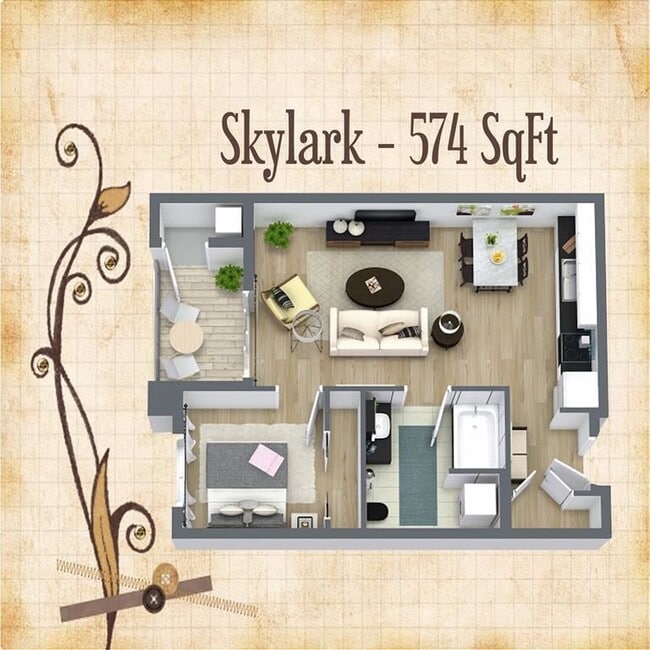 Floorplan - LARC at Olympia (Senior Housing 62+)