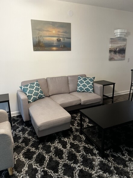 Living Room Couch Wall - 1420 Collegiate Cir