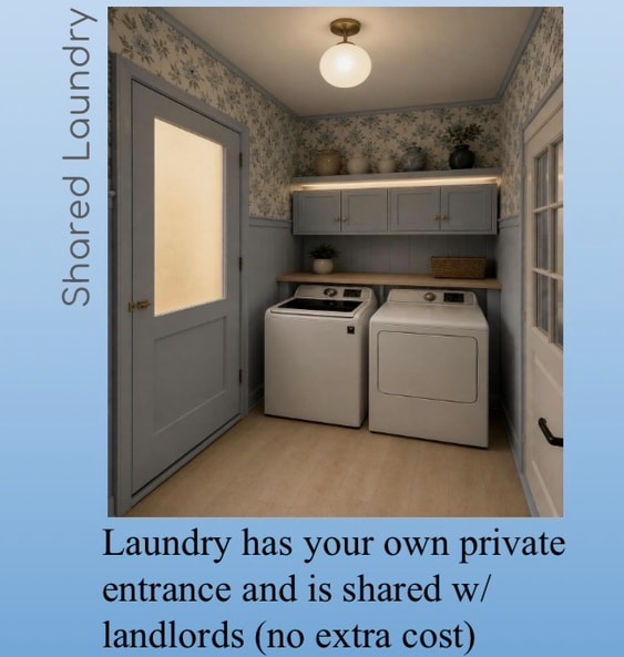 Detached laundry room shared w/ owners - 38 Ferguson Rd