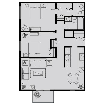 Floorplan - Inwood Village Apartments