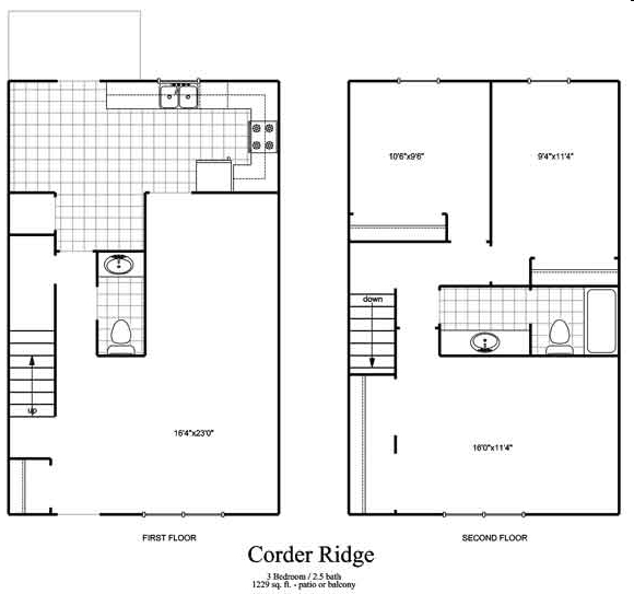 3BR/1.5BA - Corder Crossing Apartments