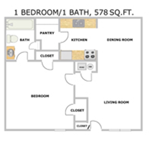 Floorplan - Oakwood Apartments