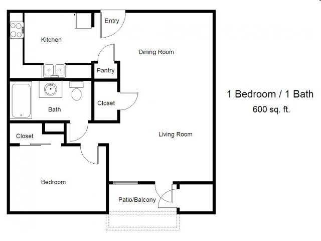 1BR/1BA - Seville 62+ Apartments