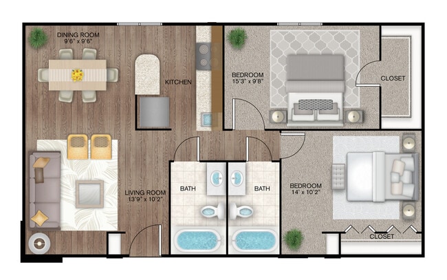 Floorplan - New Forest Haven - 55+ Apartments