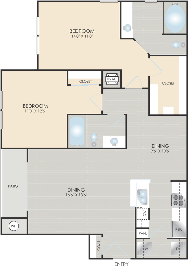 Floorplan - Park Place Apartments