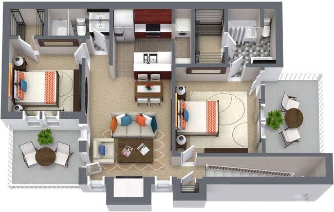 Floorplan - Western Station Apartments