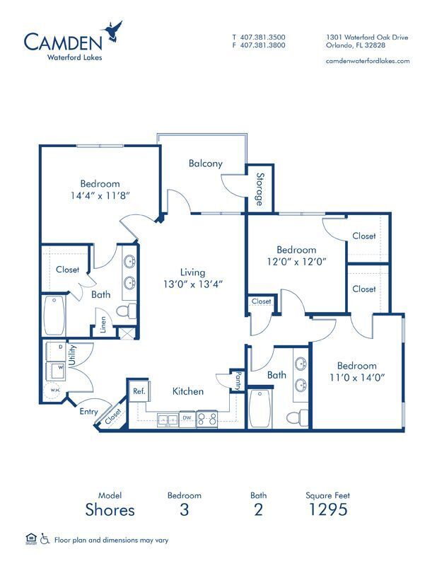 Floorplan - Camden Waterford Lakes