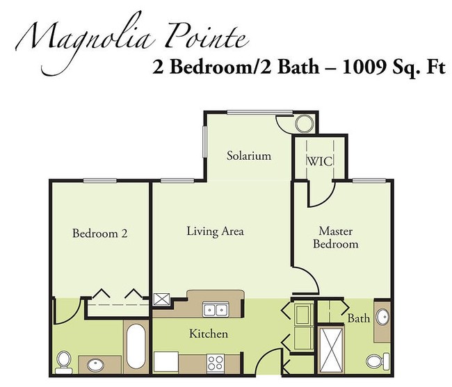 2BR/2BA - Magnolia Pointe Apartments