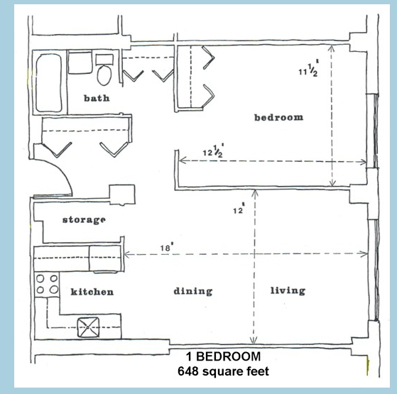 1BR/1BA - South Mall Towers