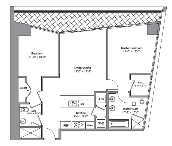 2BR/2BA - Icon Brickell Tower 2