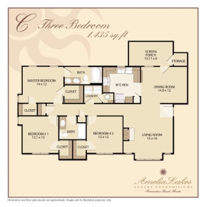 Floorplan - Amelia Lakes Luxury Condominiums