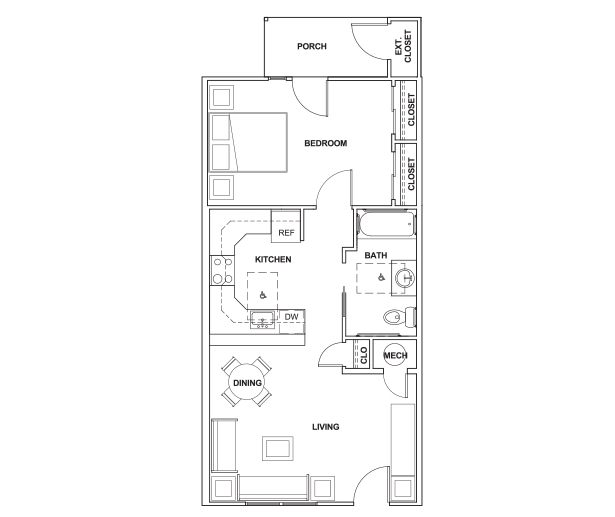 1BR/1BA - Renaissance Gateway