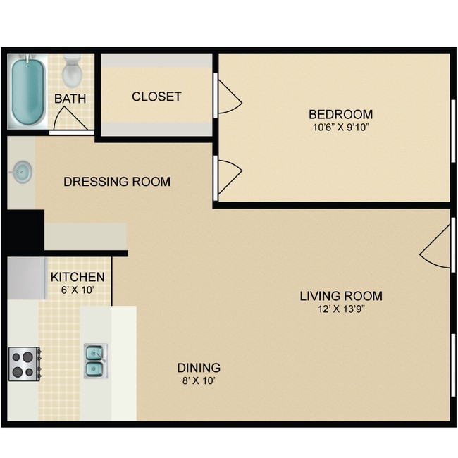 1Bd1Ba_578.png - Oak Tree Apartments