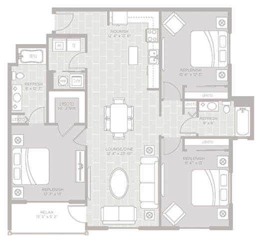 Floorplan - Berkshire Lauderdale By The Sea