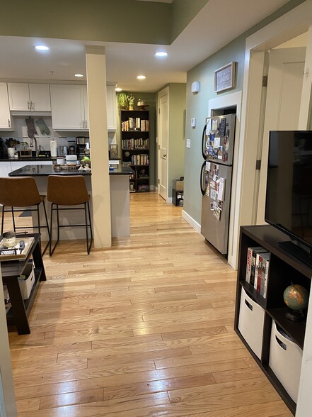 Living room and kitchen area - 2025 Commonwealth Ave