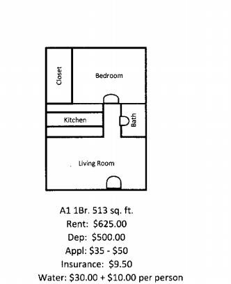 Floorplan - Brentwood Apartments