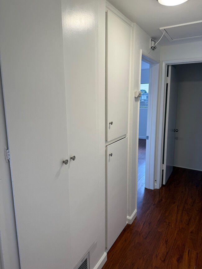 Hallway linen closets - 11954 Eucalyptus Ave