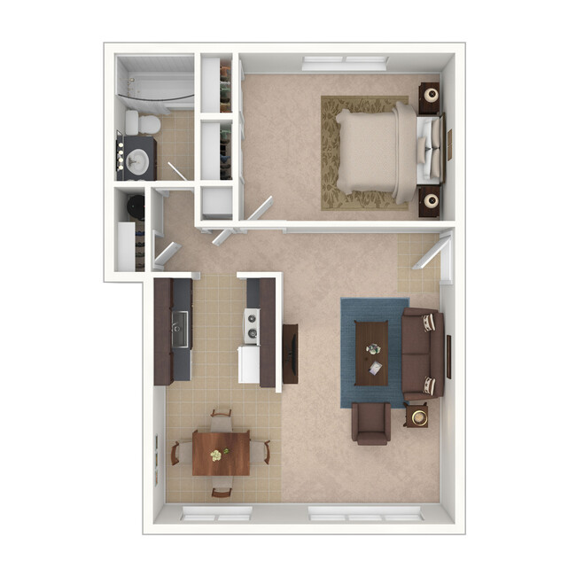 Floorplan - Arbor Place Apartments