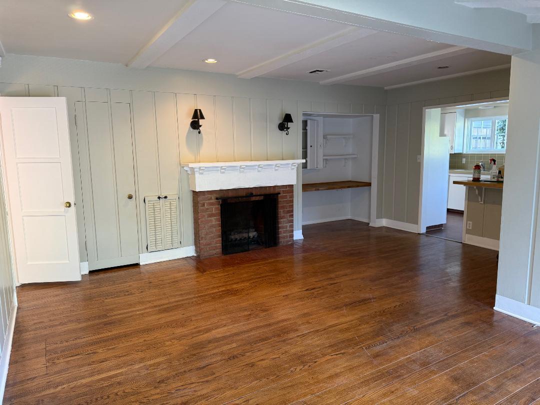 living room with fireplace - 4448 Carpenter Ave