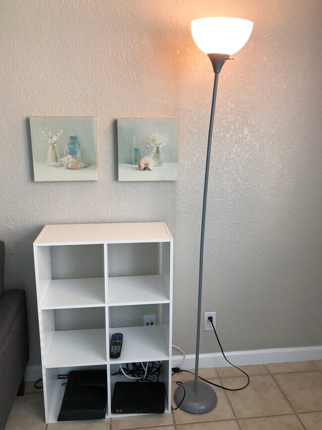 Book case and lamp - 2501 S Ocean Dr