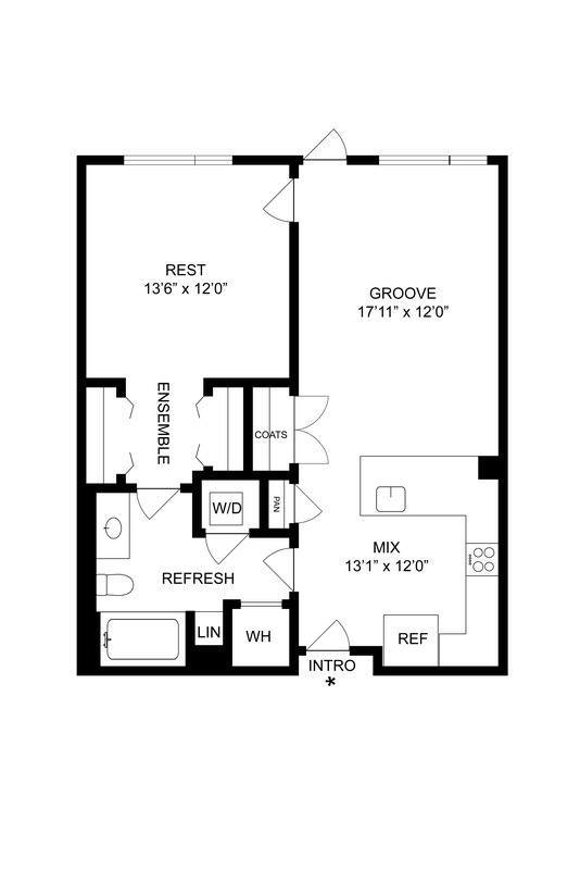 Floorplan - Arapahoe Square Apartments