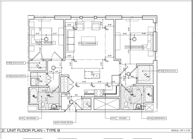 2BR FLOOR PLAN - 17 Greenwood Ave