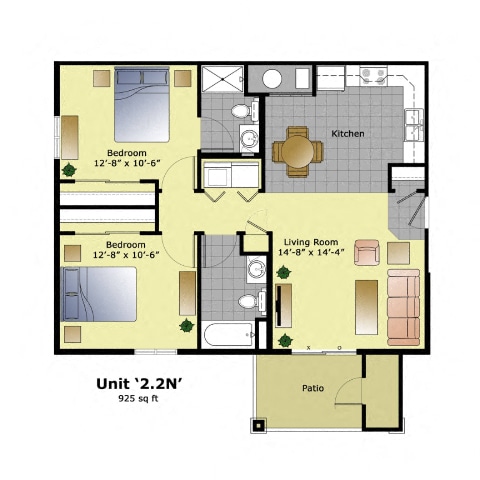 Floorplan - Ridgewood Hills Apartments