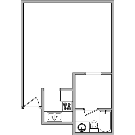 Studio - Bellfort Plaza Apartments - All bills paid