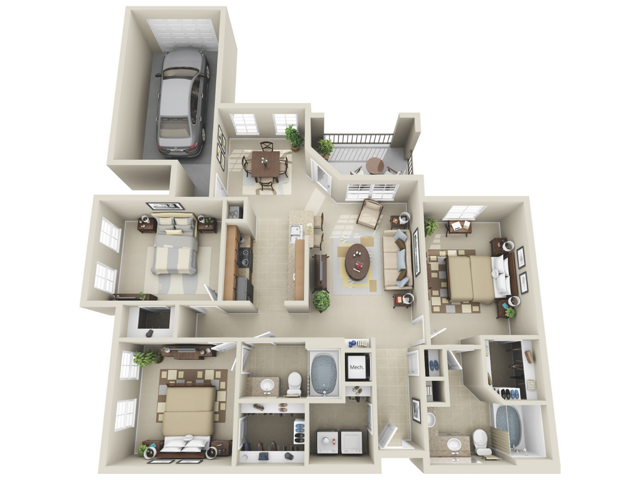 C1 Floorplan - Amalfi at Tuscan Lakes